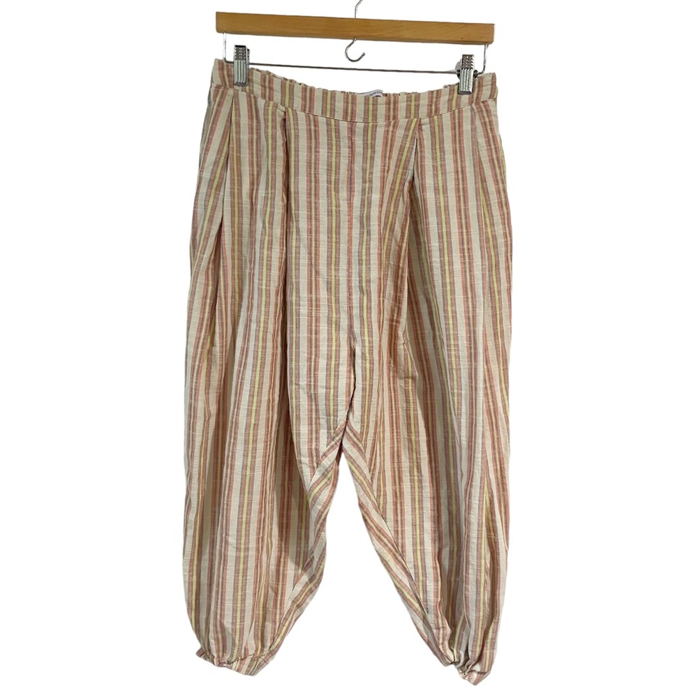 Urban Outfitters Women Medium Striped Boho Balloon Pants Tapered